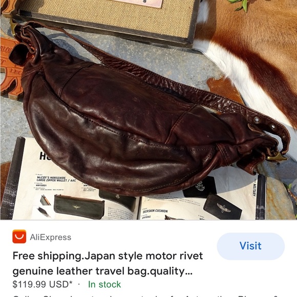 VINTAGE GENUINE LEATHER FANNY PACK/BELT BAG WITH HORSE PATTERN-MADE IN MEXICO - Picture 5 of 5